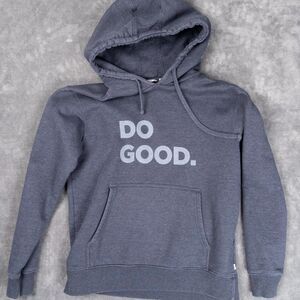 Cotopaxi Do Good Hoodie Mens Large Blue Organic Cotton Graphic Sweatshirt